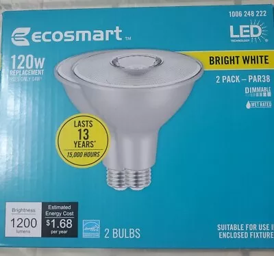 EcoSmart 120-Watt Equivalent Dimmable Flood LED PAR38 A20PR38120WES32 • $21