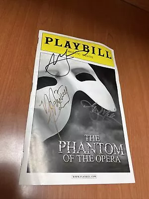 Playbill   PHANTOM OF THE OPERA  Autographed 2014 • $20