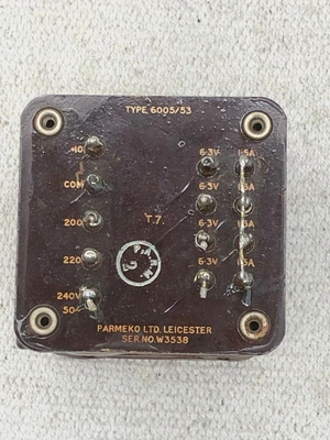 £160 • Buy Parmeko Type 6005/53 Double C Core Transformer For Valve Amplifier - 6.3V Output