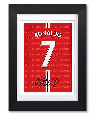 Cristiano Ronaldo Man United Utd Signed Poster Print Photo Autograph Shirt Gift • £14.99