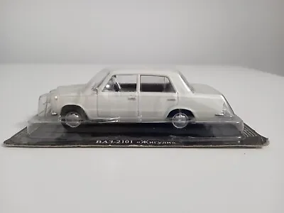 VAZ-2101 Kopeyka Classic White Sedan USSR 1970 Year 1/43 Scale Diecast Model Car • $30