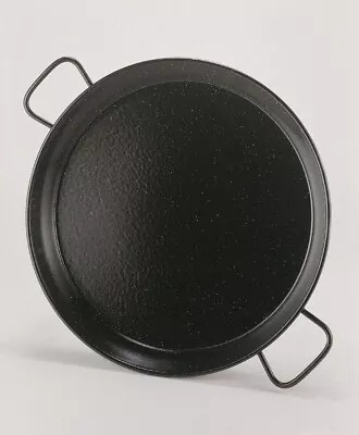 PAELLAWORLD - 34cm Enamelled Steel Paella Pan • £12.99