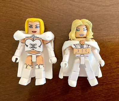 RARE Lot Of (2) White Queen EMMA FROST X-MEN Minimate Comic Book Action Figure • $9.95