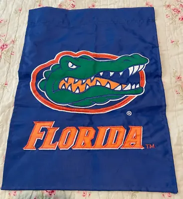 Florida Uf Gators Double Sided 17 X13  Durable Polyester Lawn Hanging Flag • $6.50