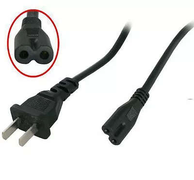 15 Feet 2 Prong 2-Slot (NEMA 1-15P To IEC320C7) Laptop Electronic AC Power Cord • $5.99