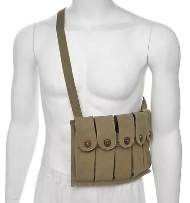 WW2 Rigger Made M1 Carbine 5 Cell Magazine Pouch With Shoulder Strap JT&L 1944 • $29.99