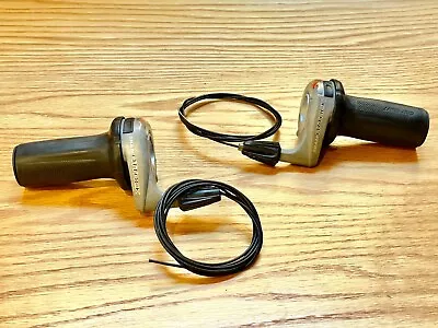 Sram Attack Gripshift 3x8 Speed Shifter Set Including Gore Ride-On Cables • $25