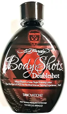 Ed Hardy Body Shots DoubleShot Indoor Tanning Bed Lotion W/ Bronzer & Hot Tingle • $28.90