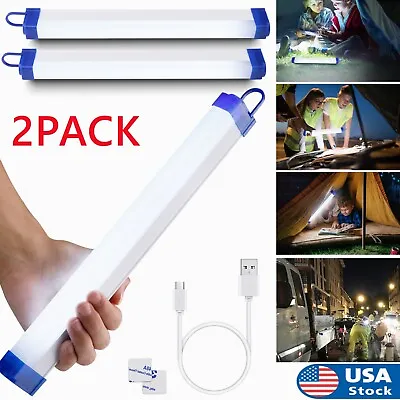 2Pack LED Emergency Light Bar Warning Safety Flashing Rechargeable Cabinet Lamp • $12.49