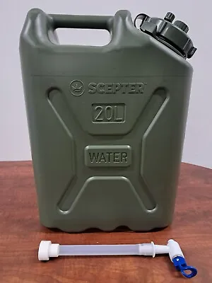 Scepter Military Water Can 5 Gallon Olive Drab Army Green Jug With Dispenser • $66.99