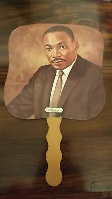 Vintage Martin Luther King JR Wooden Handle Fan • $34.95