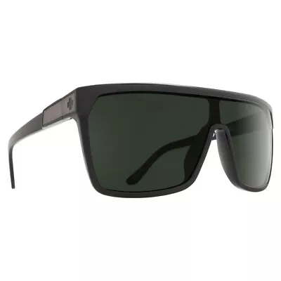 SPY Flynn Matte Black/Happy Gray Green Sunglasses (670323769863) • $106