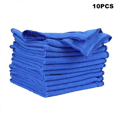 10PCS Car Microfiber Towel Cleaning Cloth Set For Auto Detailing Computer Tablet • $7.99