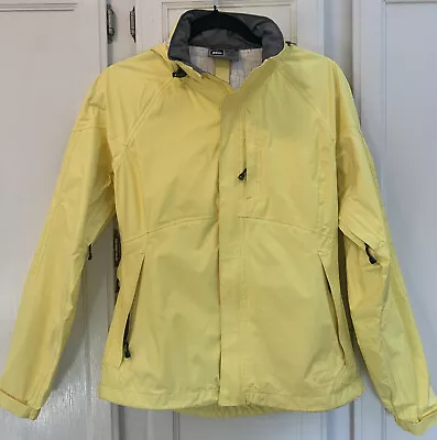 REI Cycling Rain Windbreaker Women's XS Bright Yellow HI Visibility Zip Arm Pits • $35