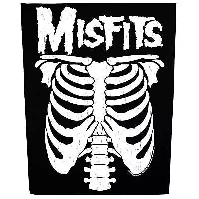 The Misfits Ribcage Back Patch Punk Rock Band XL DTG Printed Sew On • $24.99