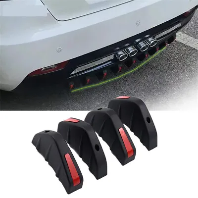 4x Car Shark Fin Rear Spoiler Bumper Lip Diffuser Anti-wear Exterior Accessories • $13.92