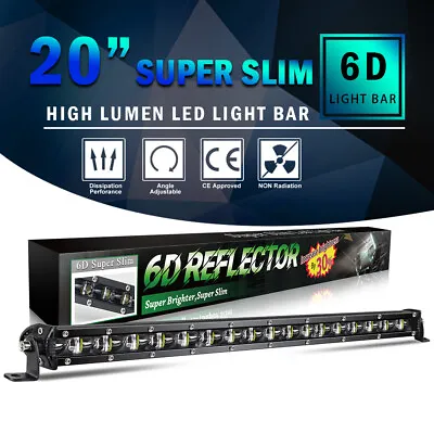 SLIM 20INCH 1200W LED WORK LIGHT BAR Singal ROW DRIVING LAMP FOR UTE ATV SUV 4WD • $31.99
