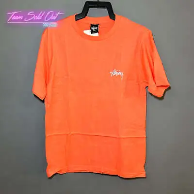 Vintage New Stussy Orange BoomBox Man Tee T-Shirt Small • $49.88