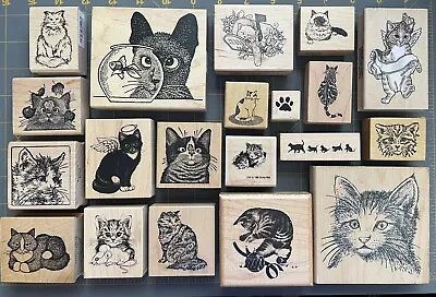 $12.99 • Buy PSX DELAFIELD MAGENTA & MORE CAT RUBBER STAMPS RARE Vintage Designs ~ YOU PICK  