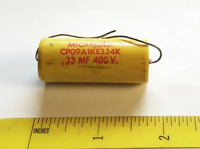 1 NOS Micamold PIO .33 Mdf 400 V Capacitor • $10.99