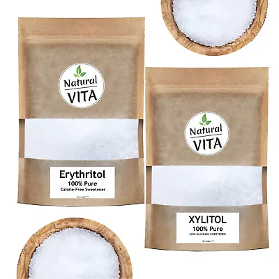 Erythritol Xylitol - 100% Natural Sugar Replacement - PREMIUM QUALITY EU • £12.99