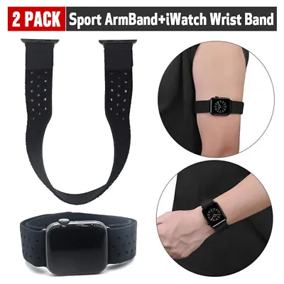 $19.99 • Buy For Apple Watch Ultra 8 7 6 5 4 SE Lycra Sport Armband Band Strap 44/41/45/49mm