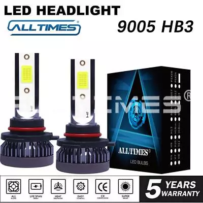 2Pcs 9005 HB3 LED Headlight Bulbs Kit High Beam Super Bright Cool White 6500K US • $20.29