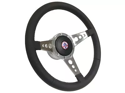 1979-82 Ford Mustang Cobra 9-Bolt 14  Leather Steering Wheel Kit Holes 3-Spoke • $314.99