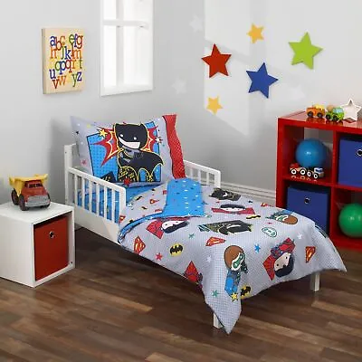 DC Comics Justice League 4pc Toddler Bedding Set • $54.07