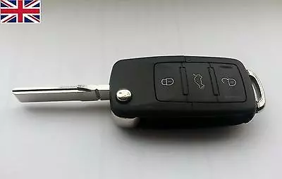 Grade B 3 Buttons Remote Key Fob Shell Case For VW Golf MK5 Polo Beetle Caddy • $4.90