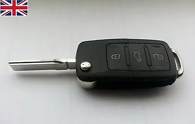 New Vw Audi Golf Mk5 Passat Beetle Bora Polo 3 Buttons Flip Remote Key Fob Case • $5.03