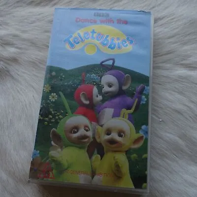 TELETUBBIES VHS Dance With Me 1997 90s Vintage TELETUBBIES Tv Show Vtg Kids TV • $20.79