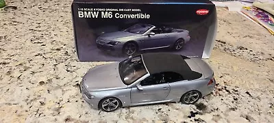 1/18 Kyosho Diecast Car K08704S　BMW M6 Convertible Silver Die-Cast • $199