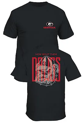 $24.99 • Buy Georgia Bulldogs Tall Dawgs Mascot 2-Sided Black Short Sleeve T Shirt