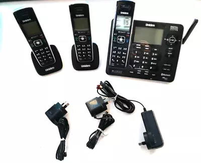Uniden Xdect 8355+2 Triple 3 Handset Cordless Telephone System+answer Machine. • $129.99