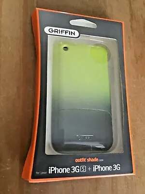 GRIFFIN OUTFIT SHADE 2-PIECE PLASTIC BACK CASE COVER - APPLE IPHONE 3 3GS - LIME • £1.49