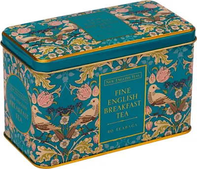 New English Teas Song Thrush And Berries Tea Tin 40 Count (Pack Of 1) Teal  • £8.90