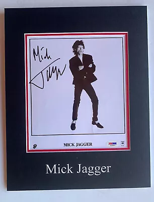 Mick Jagger Rolling Stones Signed Autograph Matted 8x10 Photo PSA Certified READ • $2299