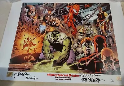 2001 Mighty Marvel Origins Signed Lithograph Hulk Spider Man /400 Dynamic Forces • $44.99