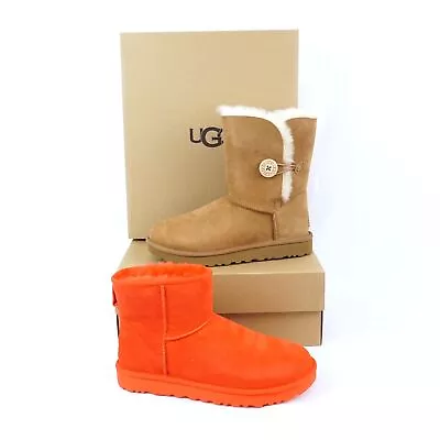 UGG Women's Bailey Button II And Classic Mini II Boot -  Size US 9 Lot Of 2 • $99.99