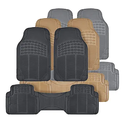 Rubber Car Floor Mats Odorless All Weather Protection Auto Truck SUV 3 Colors • $22.90