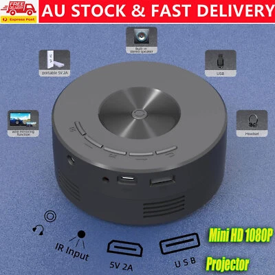 $43.95 • Buy Mini Digital Projector LED HD 1080P Home Cinema Portable Home Movie Theater