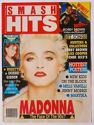 MADONNA Smash Hits Magazine COVER ONLY 1990 Vintage Poster Pin Up Australia • $9.79