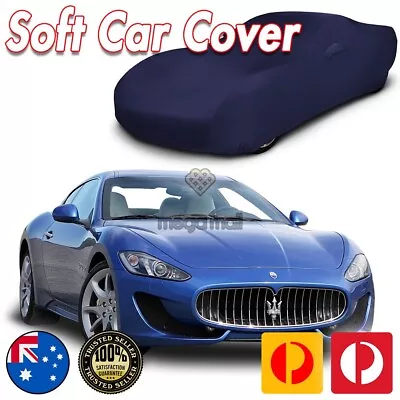 Show Car Dust Cover For Maserati Washable Soft Plush Dark Blue Navy • $299.99