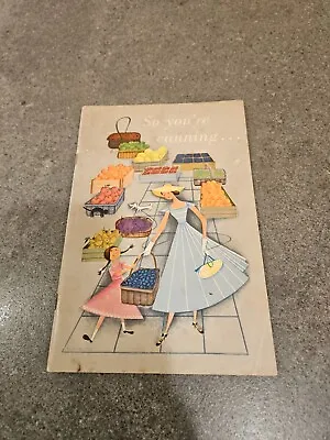 Vintage Cookbook So You're Canning 50's Style Illustrations. Domino Sugar • $9.99