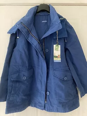 Joules Womens Blue Willow Coastal Jacket.sz10.new With Tags.RRP.£79.95 • £35