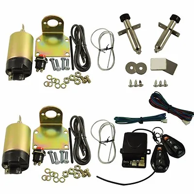 Street Rat Hot Rod Car Truck 85LB Shaved Door Handle Kit 2 Doors Popper Solenoid • $59.66