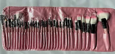 Makeup Brush Set 32 (Eyeshadow + Face Brushes) Pink Synthetic Fluffy New  • $12.99