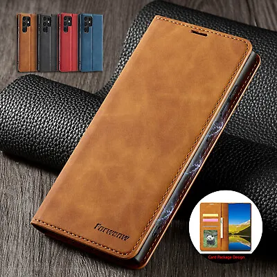 For Samsung S24 Ultra S23 S22 S21 Note20 Wallet Leather Case Magnetic Flip Cover • $10.83