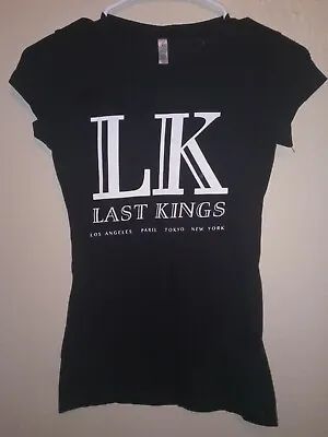 EJEL Women's LK Last Kings Los AngelesParisTokyo Spellout Black Tshirt Size:S • £14.48